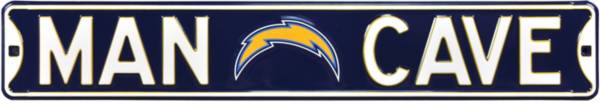 Authentic Street Signs Los Angeles Chargers ‘Man Cave' Street Sign