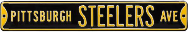 Authentic Street Signs Pittsburgh Steelers Avenue Black Sign