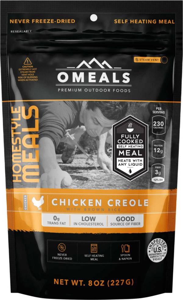 OMEALS 8 oz. Chicken Creole and Brown Rice