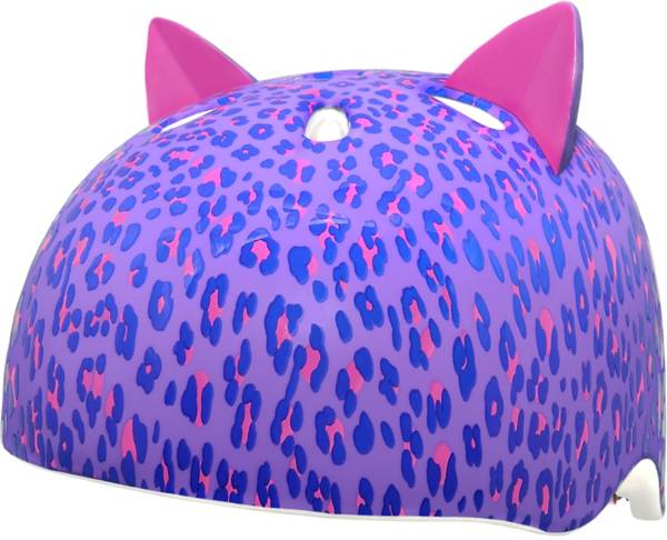 C-Preme Krash Youth Leopard Kitty Bike and Skate Helmet