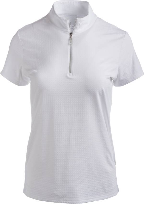 Bette & Court Women's Cool Elements Swing Mock Golf Polo