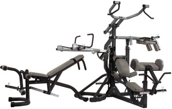 Body Solid SBL460P4 Free Weight Leverage Rack Package