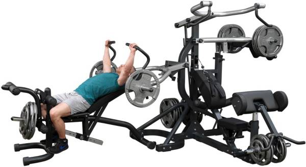 Body Solid SBL460P4 Free Weight Leverage Rack Package