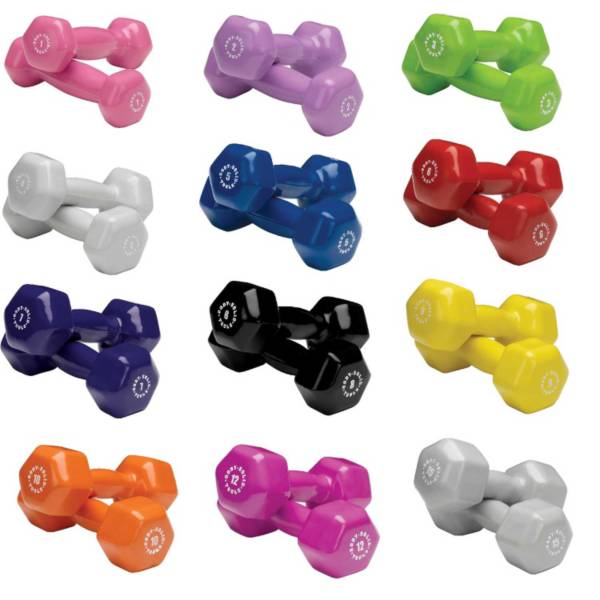 Body Solid 1-15 lb. Vinyl Dumbbell Set