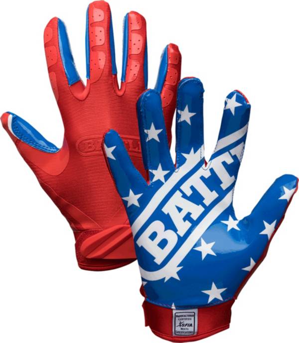 Battle Adult American Flag Limited Edition Receiver Gloves