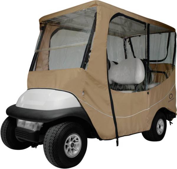 Classic Accessories Fairway Travel Long Golf Cart Enclosure - Khaki