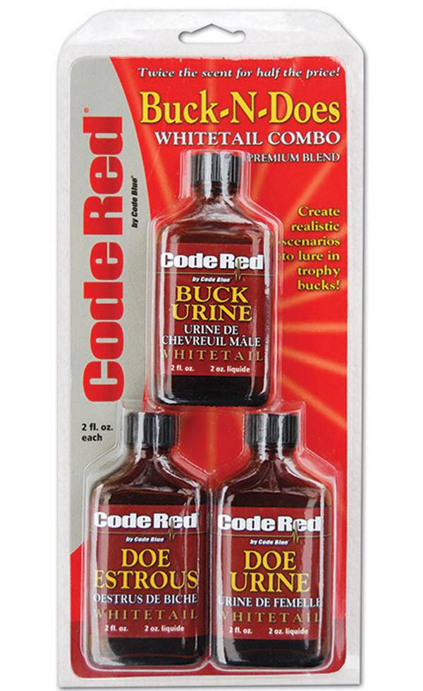 Code Blue Code Red Buck-N-Does Deer Attractant Combo