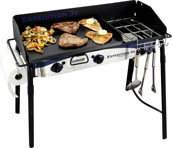 Camp Chef Expedition Triple Burner Stove with Griddle