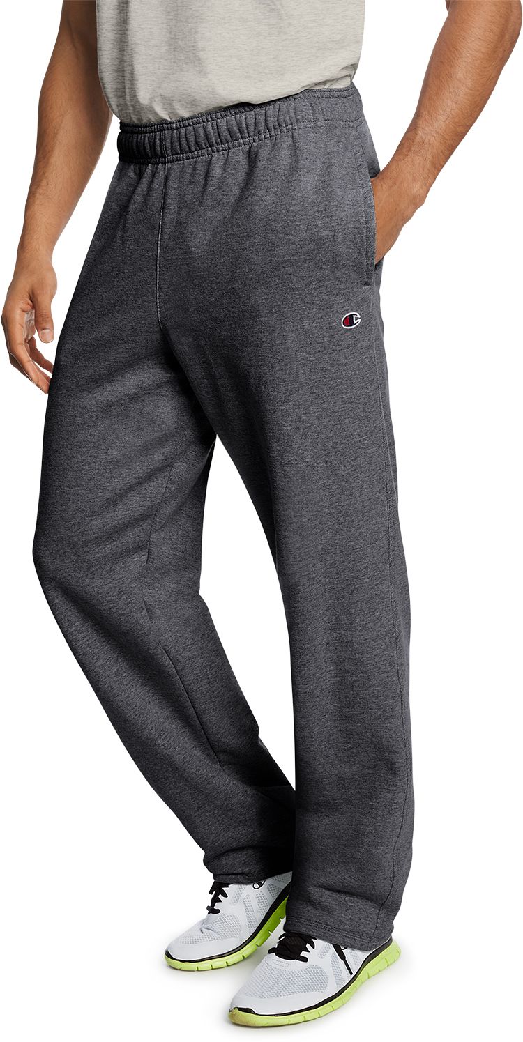 champion open bottom fleece sweatpants