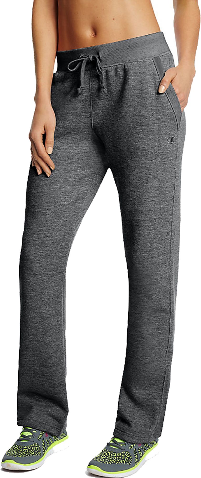 open bottom fleece pants