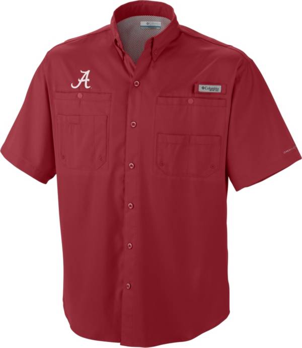 Columbia Men's Alabama Crimson Tide Crimson Tamiami Performance Shirt