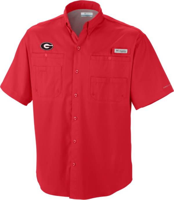 Columbia Men's Georgia Bulldogs Red Tamiami Performance Shirt