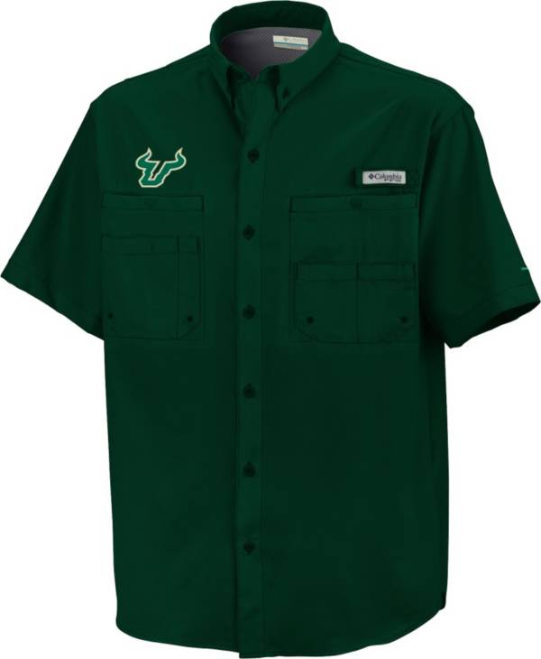 Columbia Men's South Florida Bulls Green Tamiami Short Sleeve Performance Shirt