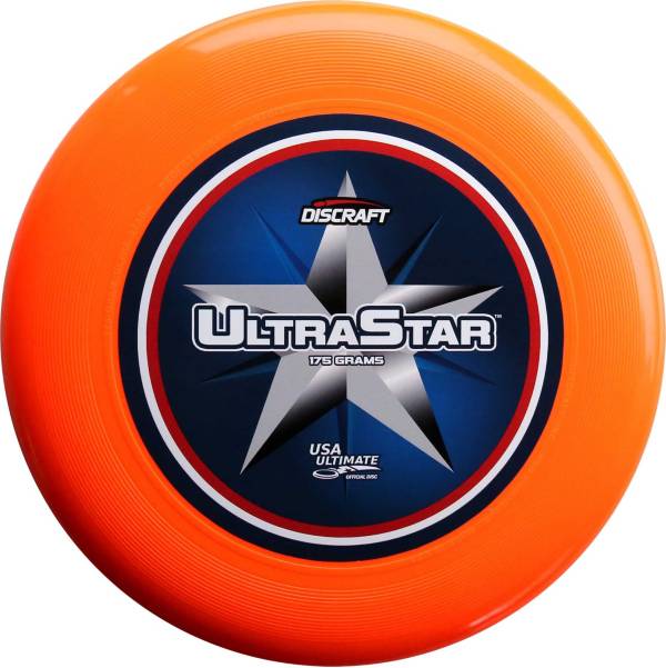 DISCRAFT ULTRA STAR 175G ULTIMATE FLYING DISC FRISBEE ORANGE 