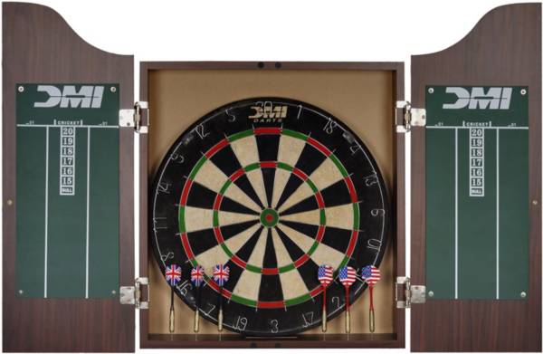 DMI Sports Deluxe Bristle Dartboard Cabinet Set