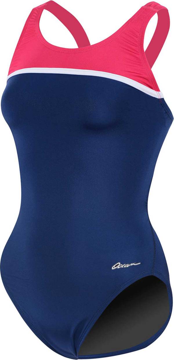 Dolfin Women's Ocean Panel HP Back Swimsuit