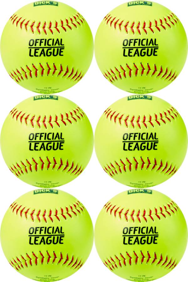 DICK'S Sporting Goods 11'' Practice Softballs – 6 Pack product image