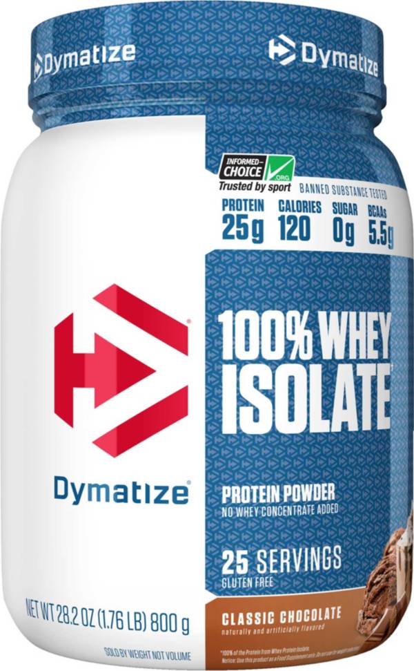 Dymatize ISO-100 Hydrolyzed Whey Protein Powder Chocolate 1.6 LBS