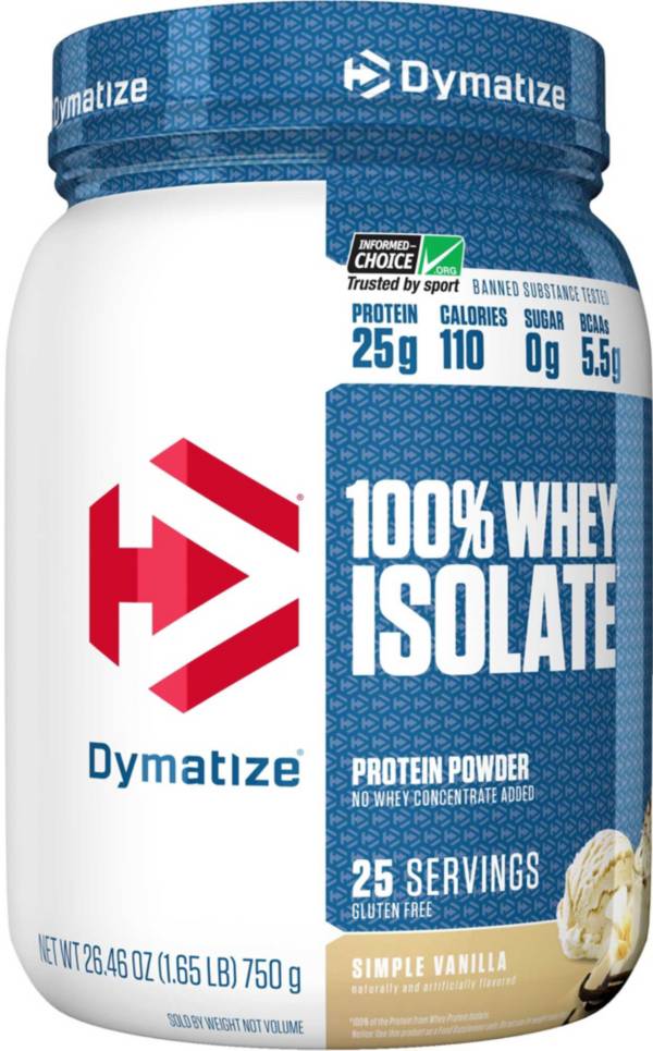 Dymatize ISO-100 Hydrolyzed Whey Protein Powder Vanilla 1.6 LBS