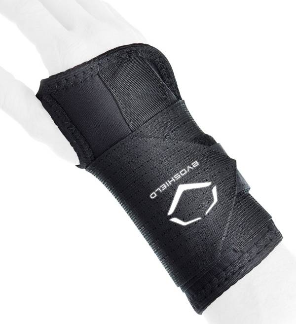 EvoShield Adult Solid Batters Protective Wrist Guard S, Black
