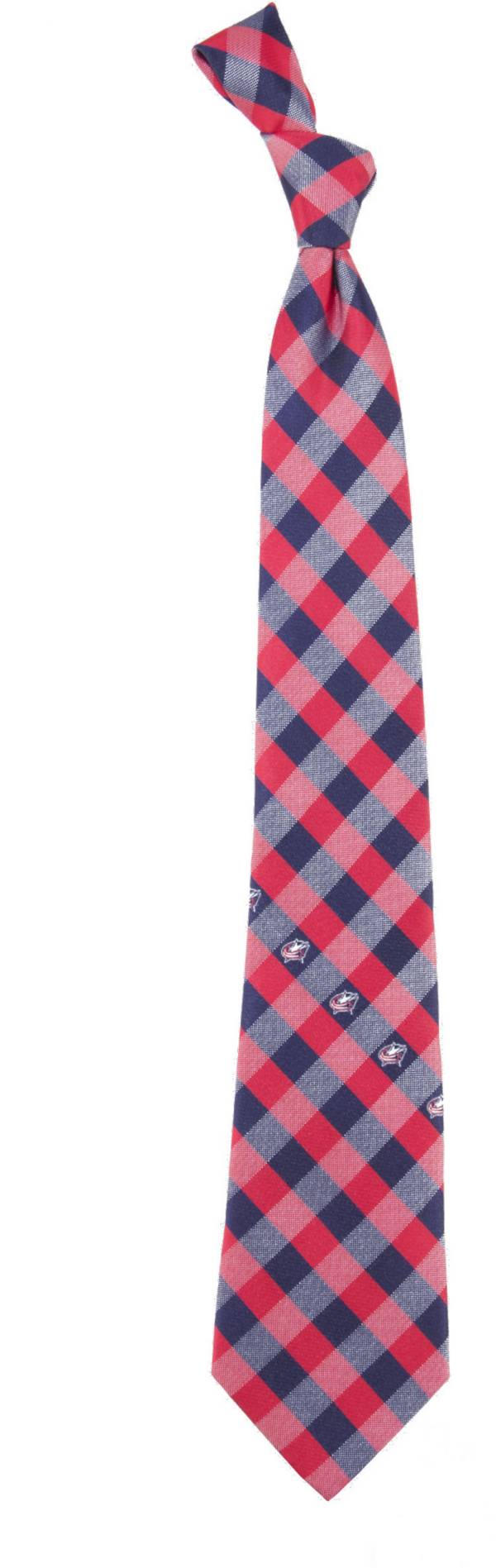 Eagles Wings Columbus Blue Jackets Check Necktie