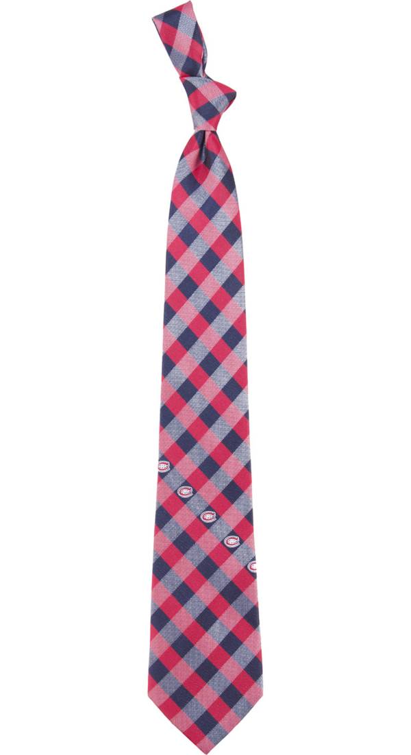 Eagles Wings Montreal Canadiens Check Necktie product image