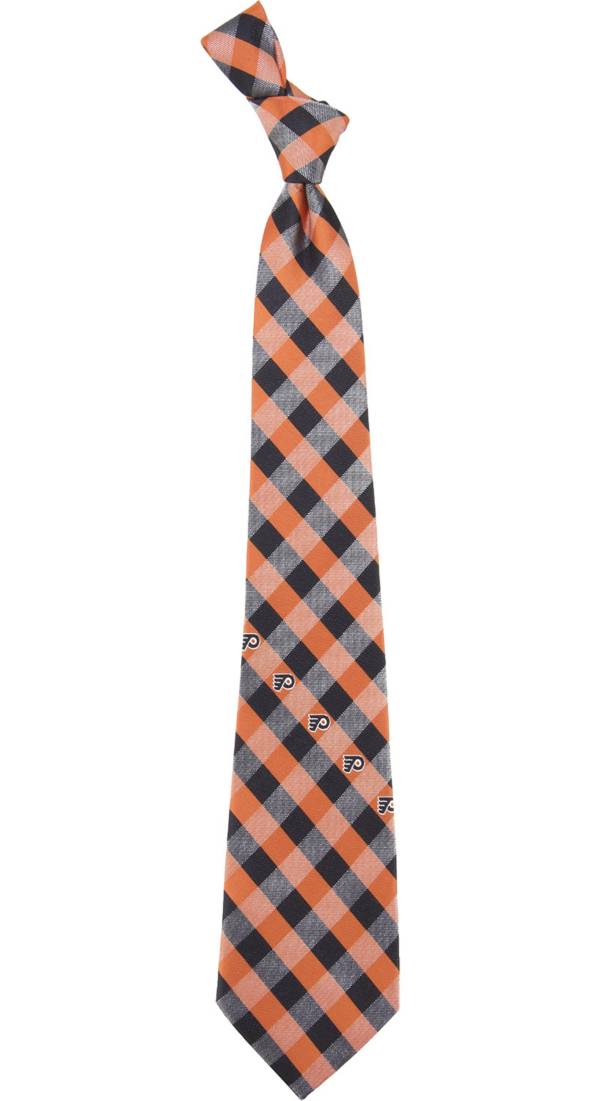 Eagles Wings Philadelphia Flyers Check Necktie