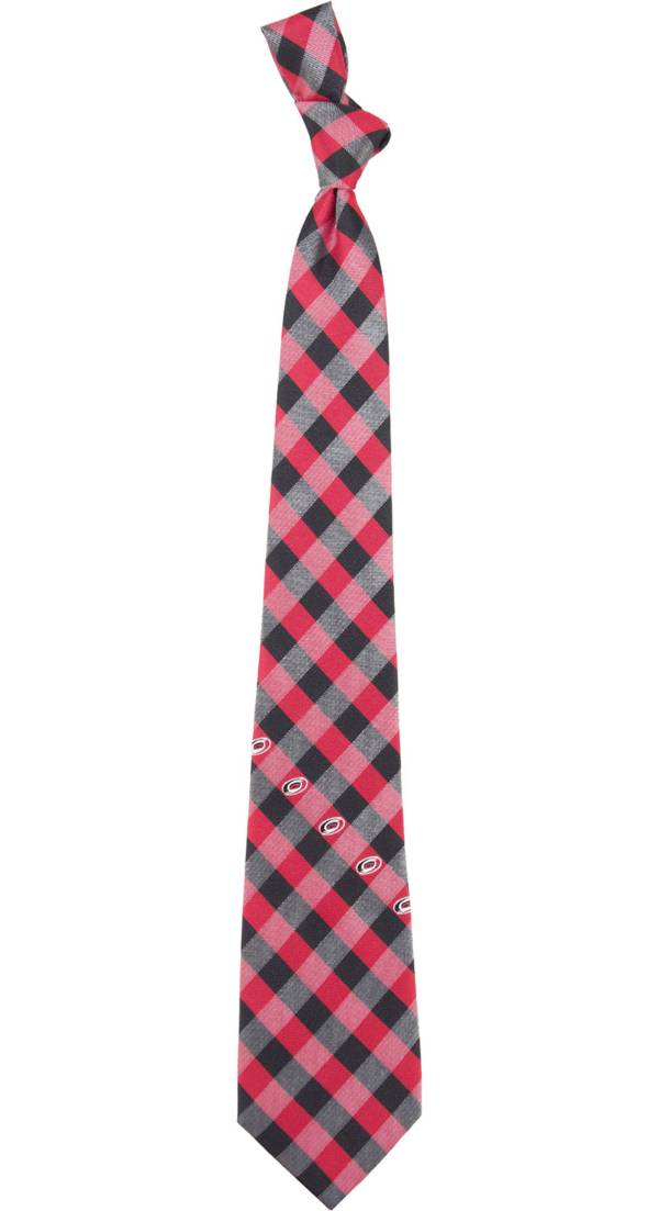 Eagles Wings Carolina Hurricanes Check Necktie