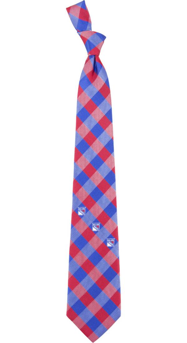 Eagles Wings New York Rangers Check Necktie