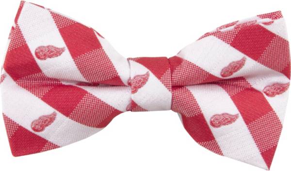 Eagles Wings Detroit Red Wings Check Bow Tie