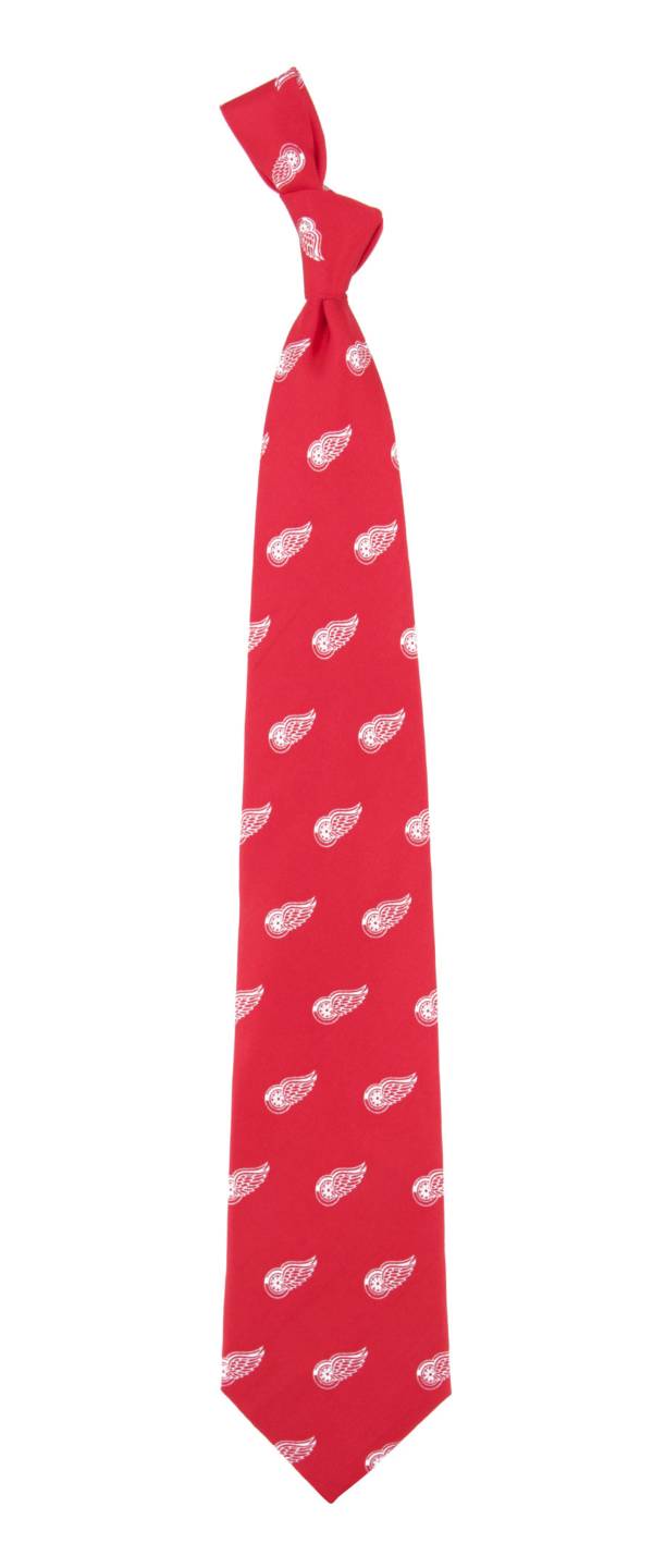 Eagles Wings Detroit Red Wings Logo Print Necktie