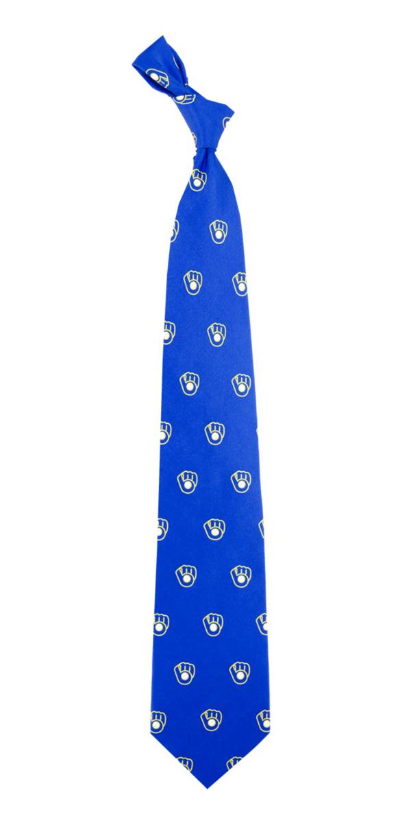 Eagles Wings Milwaukee Brewers Print Silk Necktie