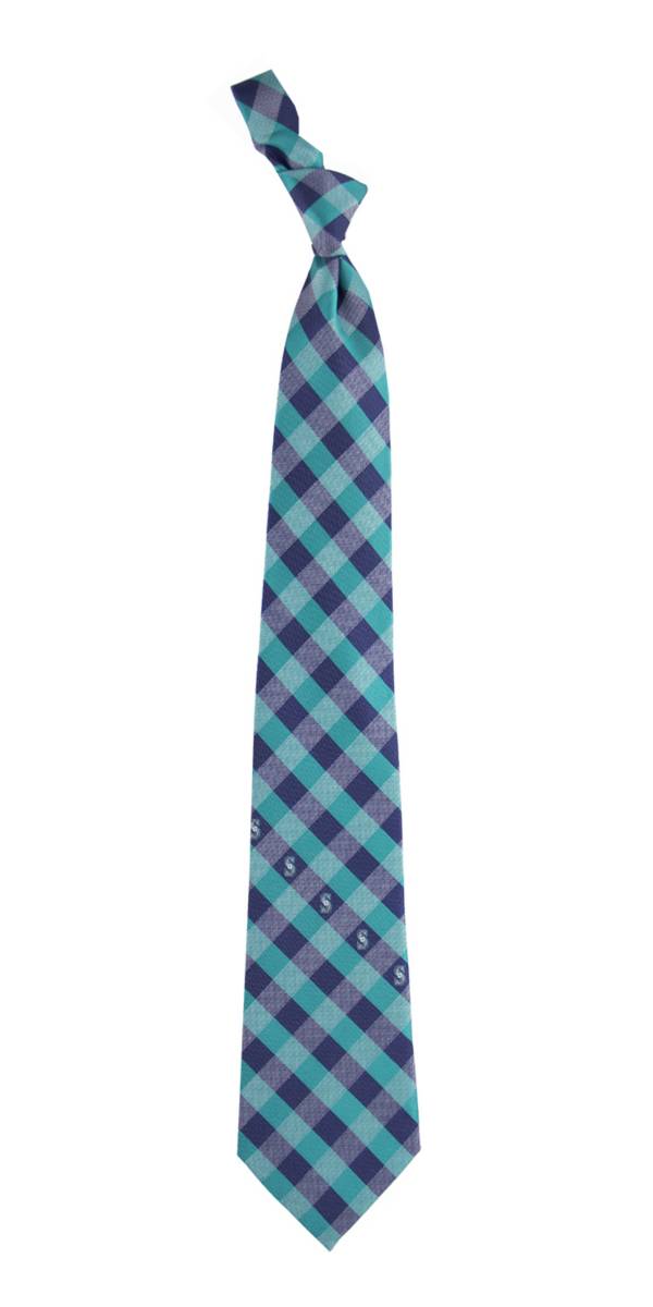 Eagles Wings Seattle Mariners Checkered Necktie product image