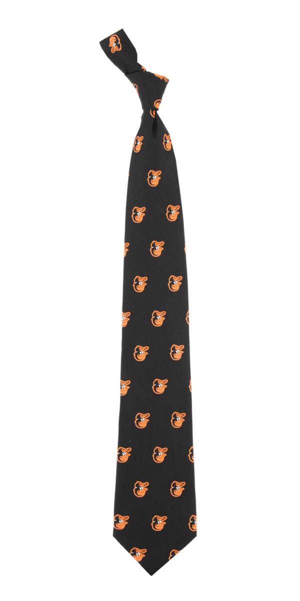 Eagles Wings Baltimore Orioles Print Silk Necktie