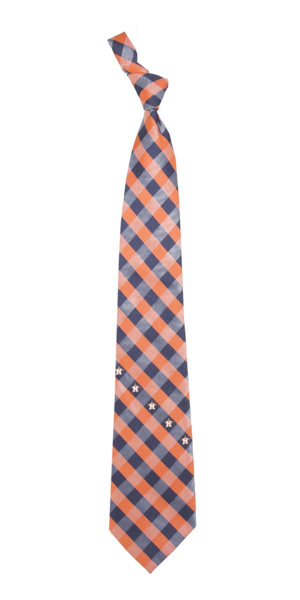 Eagles Wings Houston Astros Checkered Necktie