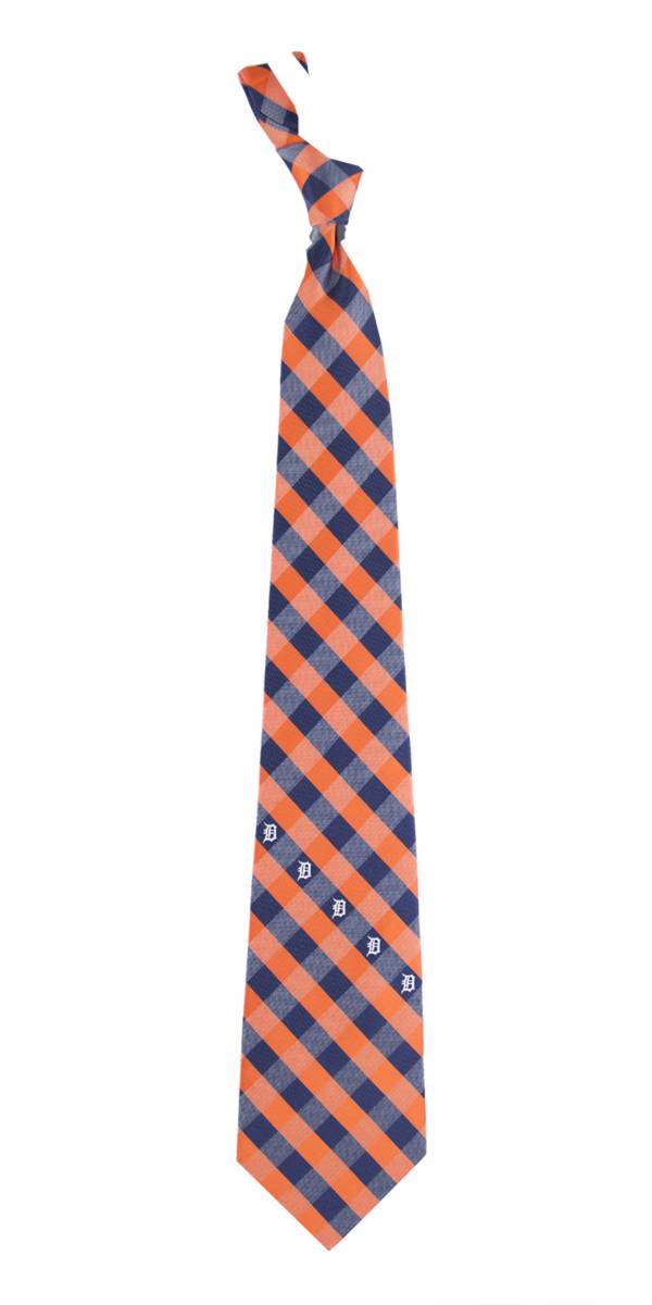 Eagles Wings Detroit Tigers Checkered Necktie