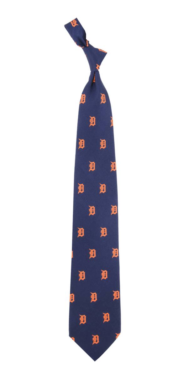 Eagles Wings Detroit Tigers Print Silk Necktie