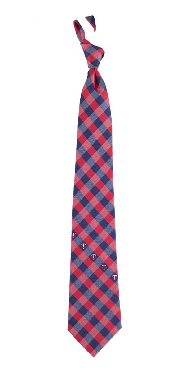 Eagles Wings Minnesota Twins Checkered Necktie