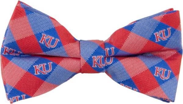 Eagles Wings Kansas Jayhawks Checkered Bow Tie