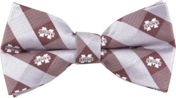 Eagles Wings Mississippi State Bulldogs Checkered Bow Tie