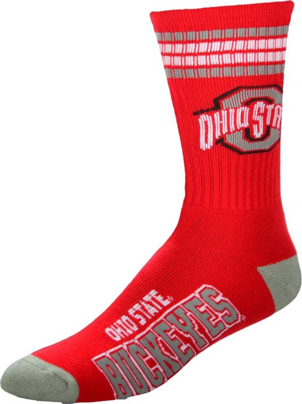 Ohio State Buckeyes 4-Stripe Crew Sock product image