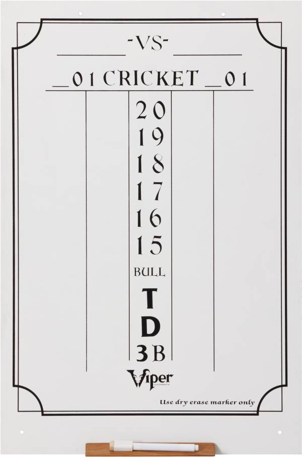 Fat Cat Cricket Dry Erase Scoreboard