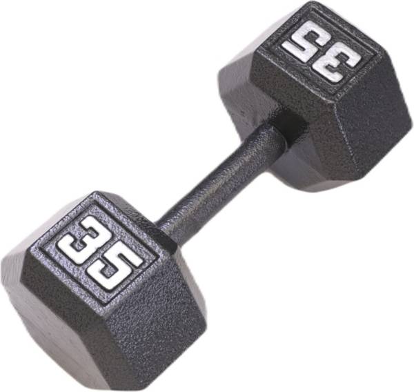 SINGLE ONLY 1 DUMBELL HAND WEIGHT AS IS 45lb Dumbbell Cast Iron Hex 