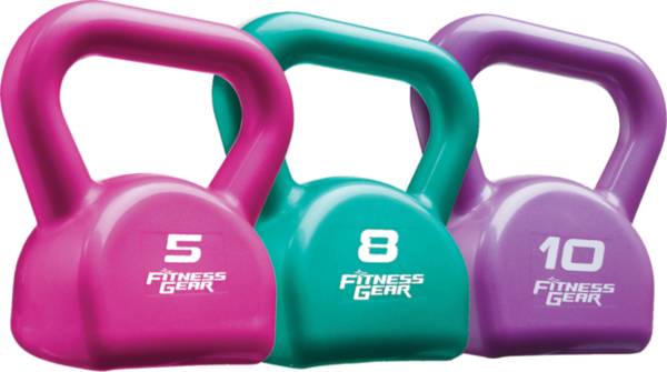 Fitness Gear 23 lbs. PVC Kettlebell Set