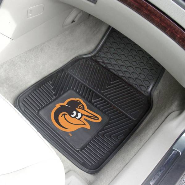 FANMATS Baltimore Orioles Heavy Duty Vinyl Car Mats 2-Pack