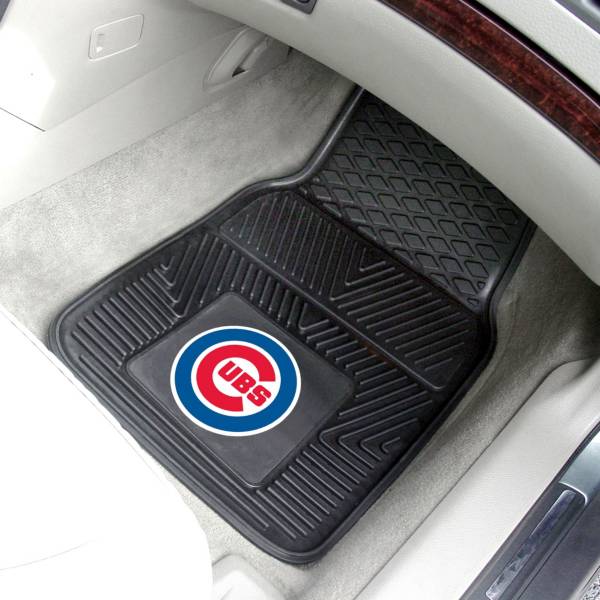 Chicago Cubs Heavy Duty Vinyl Car Mats 2-Pack