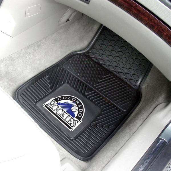 FANMATS Colorado Rockies Heavy Duty Vinyl Car Mats 2-Pack