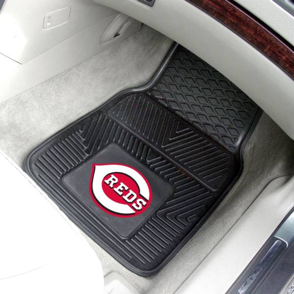 FANMATS Cincinnati Reds Heavy Duty Vinyl Car Mats 2-Pack