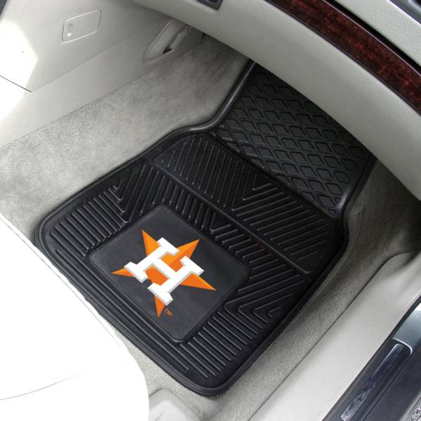 FANMATS Houston Astros Heavy Duty Vinyl Car Mats 2-Pack