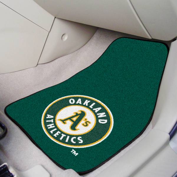 Oakland Athletics Printed Car Mats 2-Pack